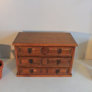 Vintage Wooden Jewelry Box